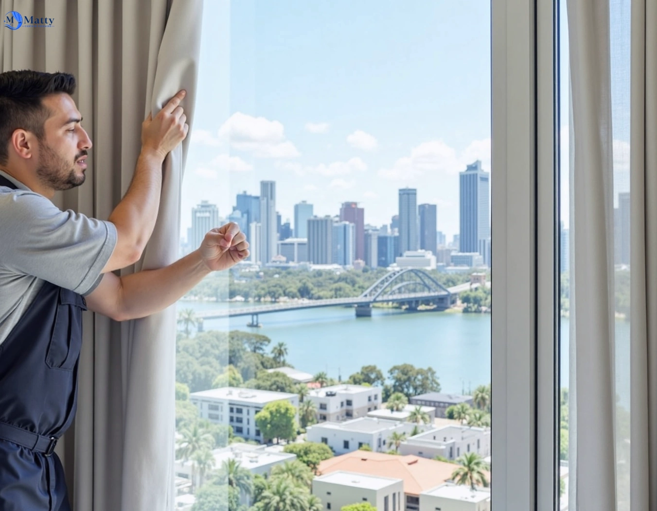 Professional curtain steam cleaning service patterson-lakes-vic QLD by Matty Curtain Cleaning